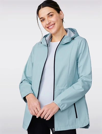 Softshell Slim Fit Adjustable Drawstring Waist Active Jacket by Free Country