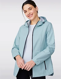 Softshell Slim Fit Adjustable Drawstring Waist Active Jacket by Free Country