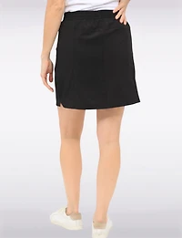 Lightweight Active RapiDry Elastic Waist Mesh Built-In Short Skort by Point Zero