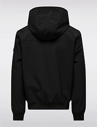 Men's Lightweight Weather-Resistant Hooded Softshell Bomber Jacket by Only