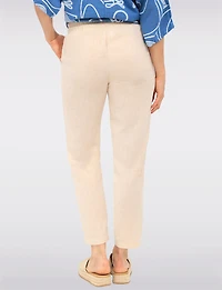Casual Lightweight Pants with Adjustable Waist & Patch Pockets by Amani Couture