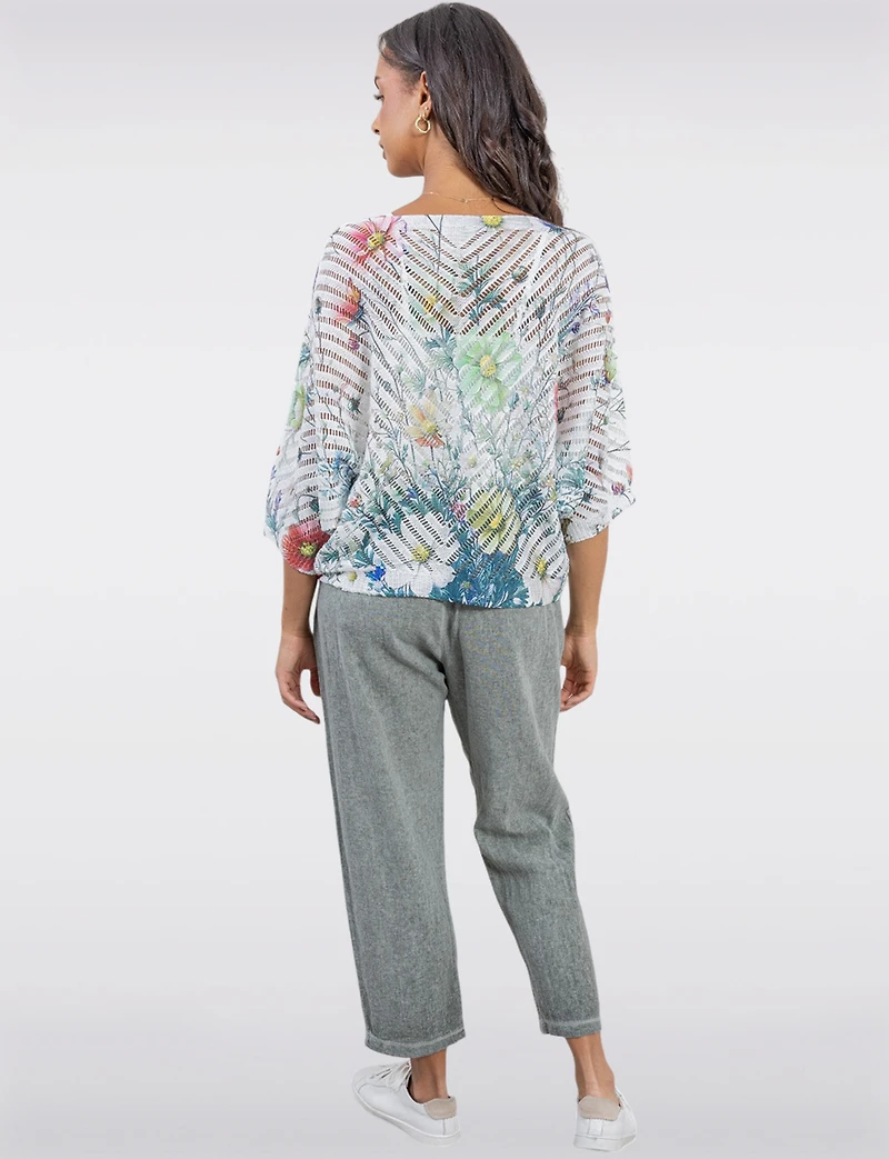 Chic Linen Blend Solid Belted Pants With Front Pockets By Froccella