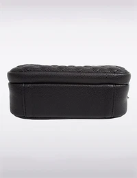 Diana 3-in-1 Quilted Vegan Leather Zip Crossbody With Changeable Straps by Sokos