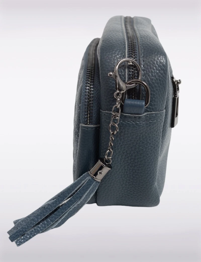 Diana 3-in-1 Quilted Vegan Leather Zip Crossbody With Changeable Straps by Sokos