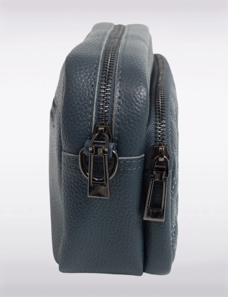 Diana 3-in-1 Quilted Vegan Leather Zip Crossbody With Changeable Straps by Sokos