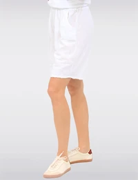 Elegant Cotton Pull-On Bermuda Shorts with Elastic Waist & Pockets by Froccella