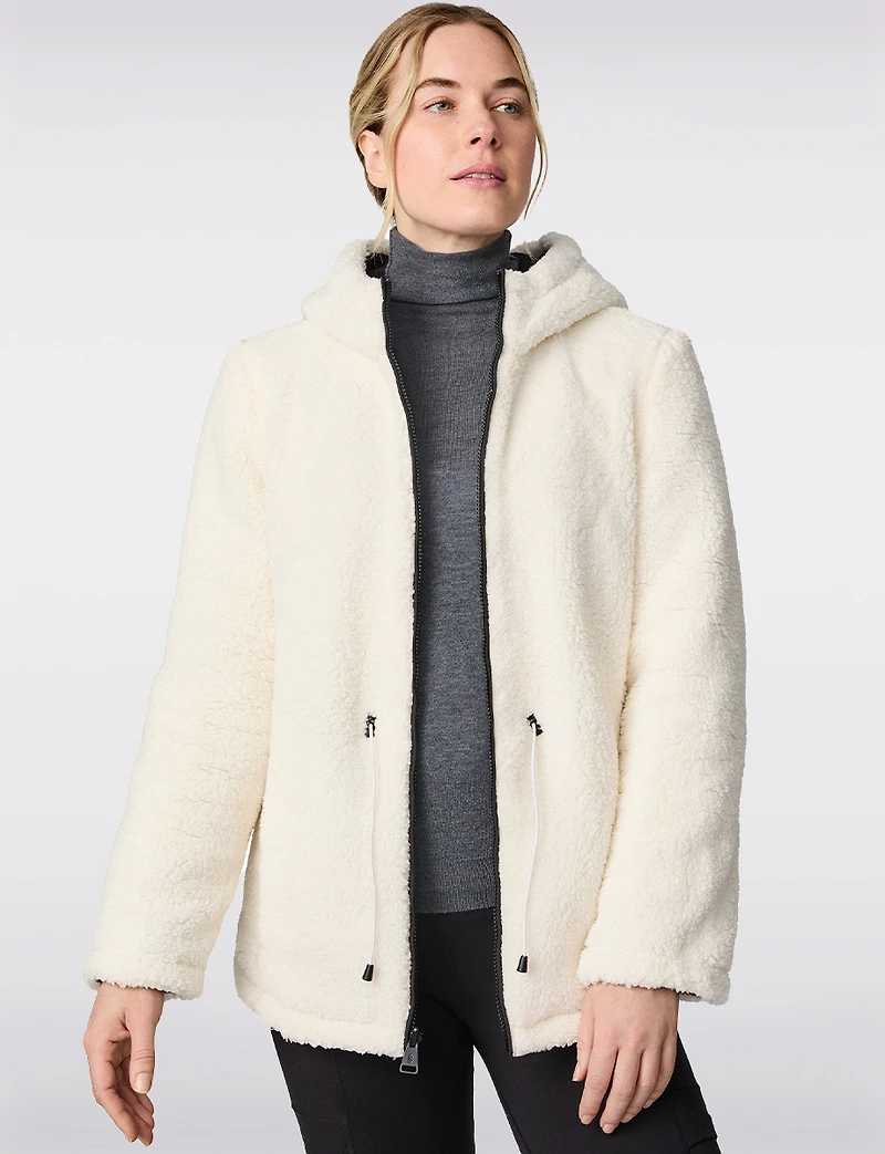 Reversible Quilted Sherpa Jacket by Free Country