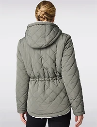 Reversible Quilted Sherpa Jacket by Free Country