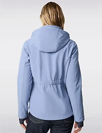 Fitted Faux Fur Lined Hooded Water-Resistant Softshell Jacket by Free Country
