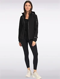 Versatile Sporty Softshell Fitted Jacket with Detachable Hood by Free Country