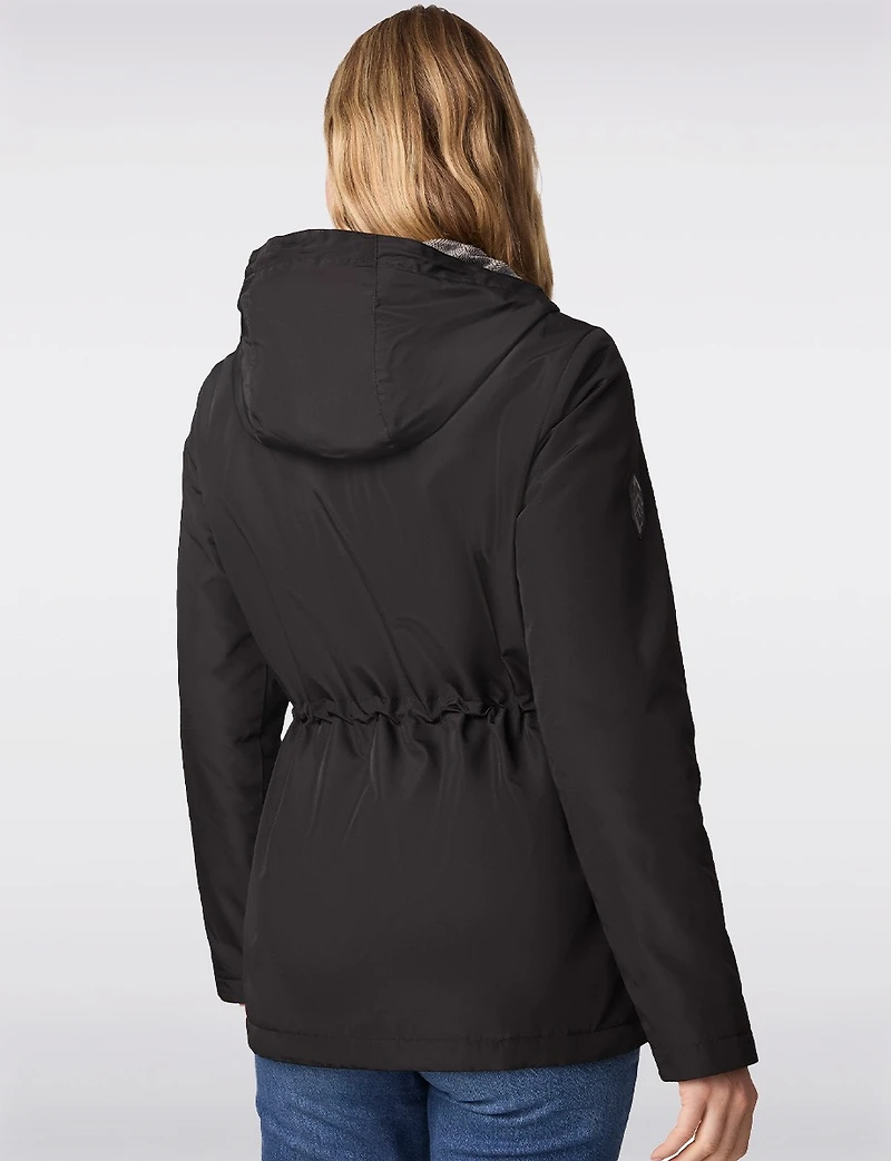 Cozy Hooded Anorak with Butter Pile® Lining & Cinched Waist by Free Country