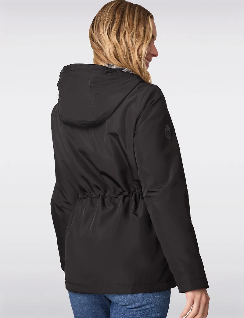 Cozy Hooded Anorak with Butter Pile® Lining & Cinched Waist by Free Country