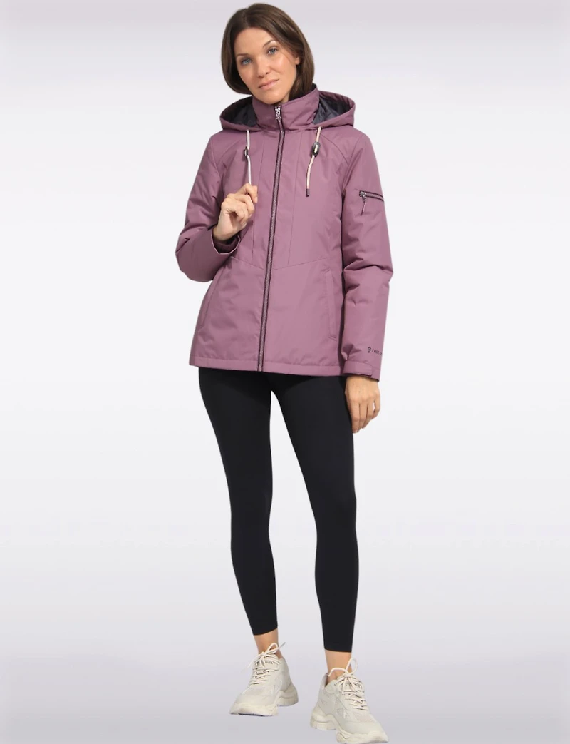 Versatile 3-in-1 Multi-layer Recycled Hooded Jacket by Free Country