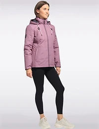 Versatile 3-in-1 Multi-layer Recycled Hooded Jacket by Free Country