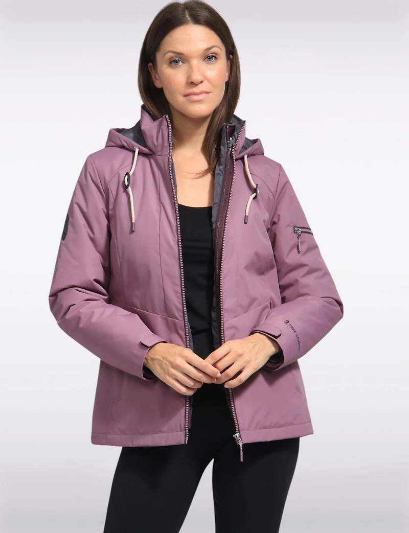 Versatile 3-in-1 Multi-layer Recycled Hooded Jacket by Free Country