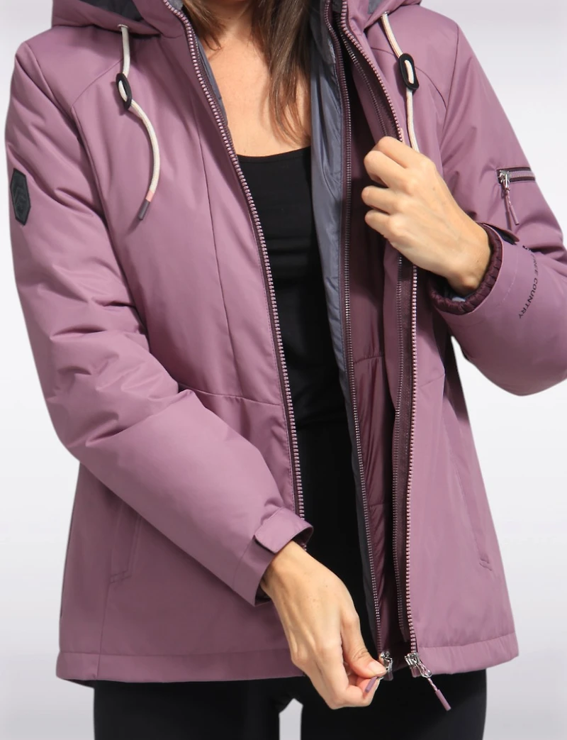 Versatile 3-in-1 Multi-layer Recycled Hooded Jacket by Free Country
