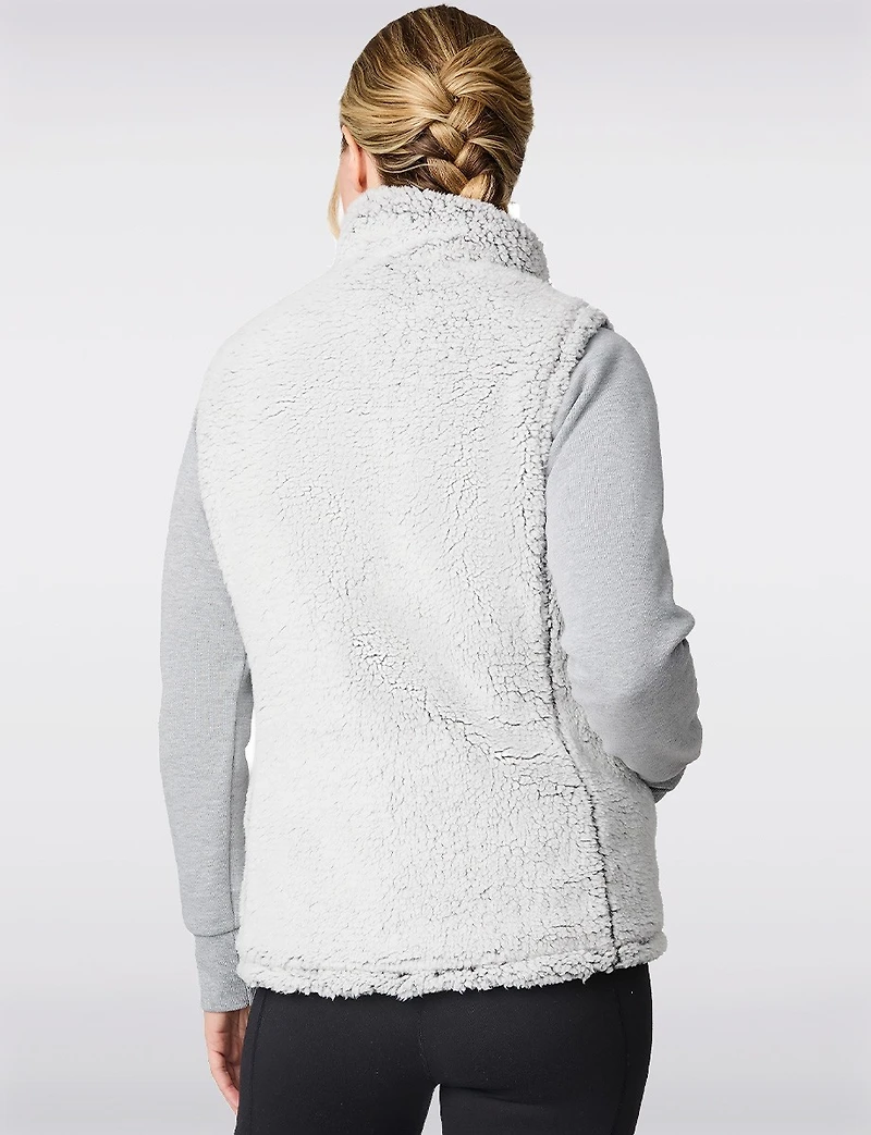 Eco-Friendly Reversible Quilted Sherpa Vest by Free Country