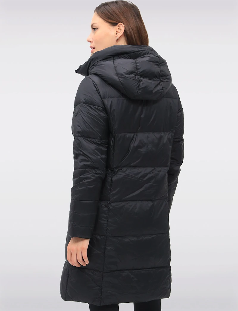Lightweight Down Puffer Jacket with Zip-Up Front & Attached Hood by Normann