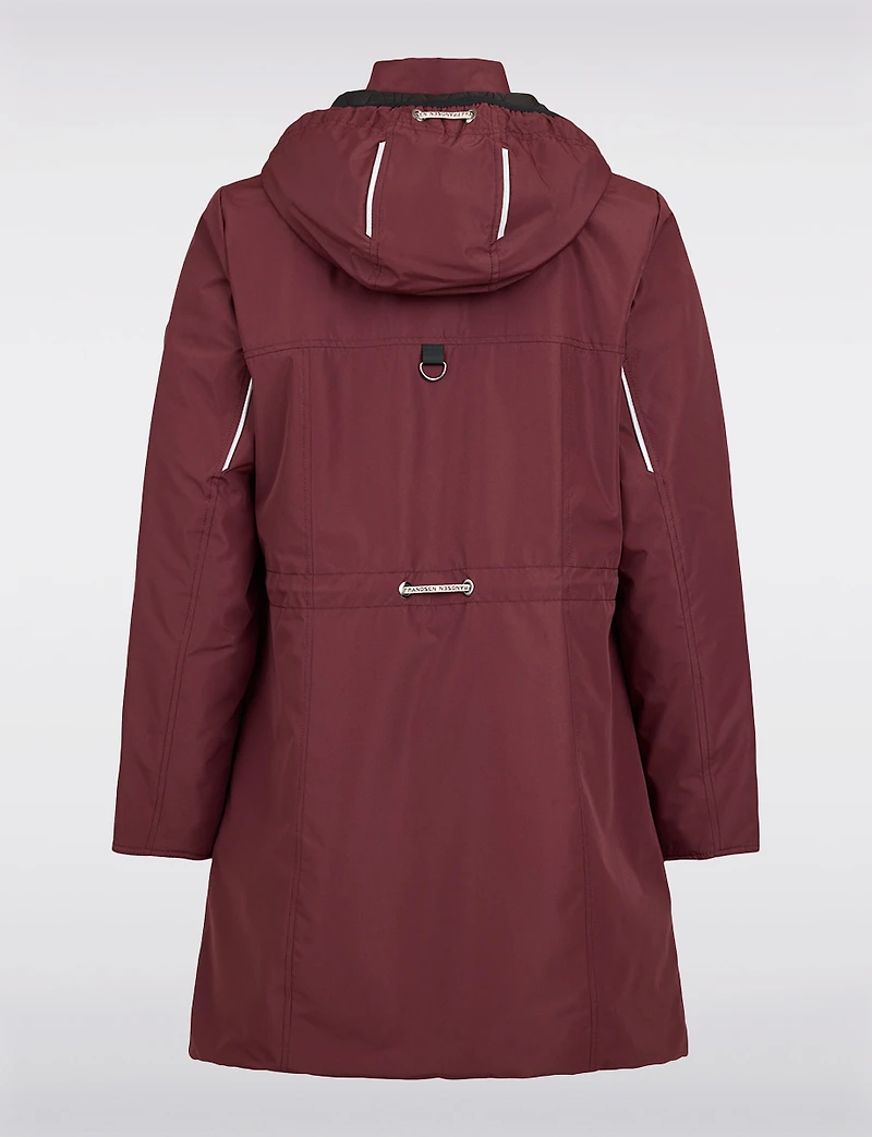 Reversible Hooded Rain-Resistant Parka - Quilted & Matte Finishes by Frandsen