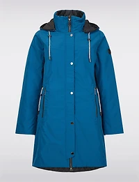 Reversible Hooded Rain-Resistant Parka - Quilted & Matte Finishes by Frandsen