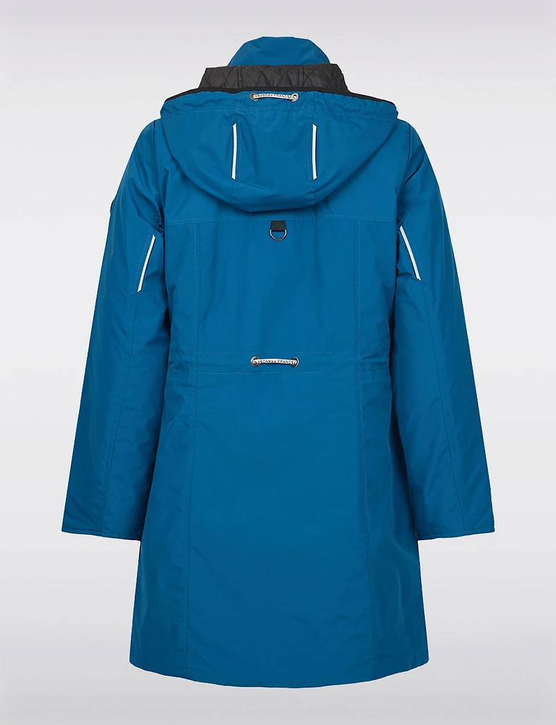 Reversible Hooded Rain-Resistant Parka - Quilted & Matte Finishes by Frandsen