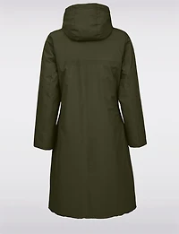 Versatile Reversible Smooth to Quilt Hooded Rain Resistant Coat by Frandsen