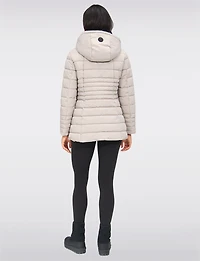 Vegan Polyloft® High-Collar Short Puffer Coat with Detachable Hood by Snoboll