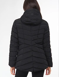 Chic Vegan Quilted Eco-Down Polyloft® Hooded Puffer Jacket by Snoboll