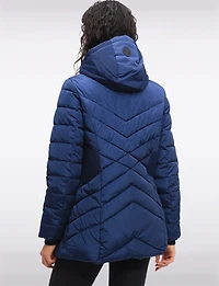 Accordion Waist Vegan Polyloft® Detachable Hooded Jacket by Snoboll