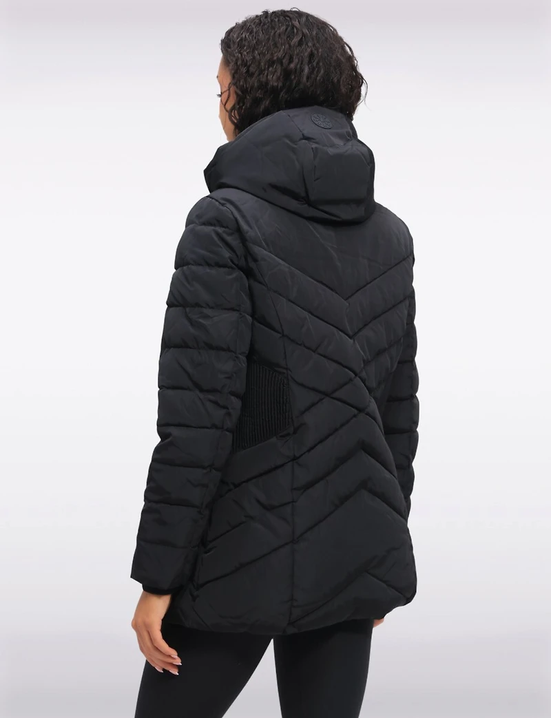 Accordion Waist Vegan Polyloft® Detachable Hooded Jacket by Snoboll