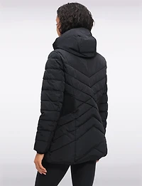 Accordion Waist Vegan Polyloft® Detachable Hooded Jacket by Snoboll