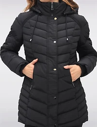Classic Vegan Polyloft® Puffer Jacket with Detachable Hood by Snoboll
