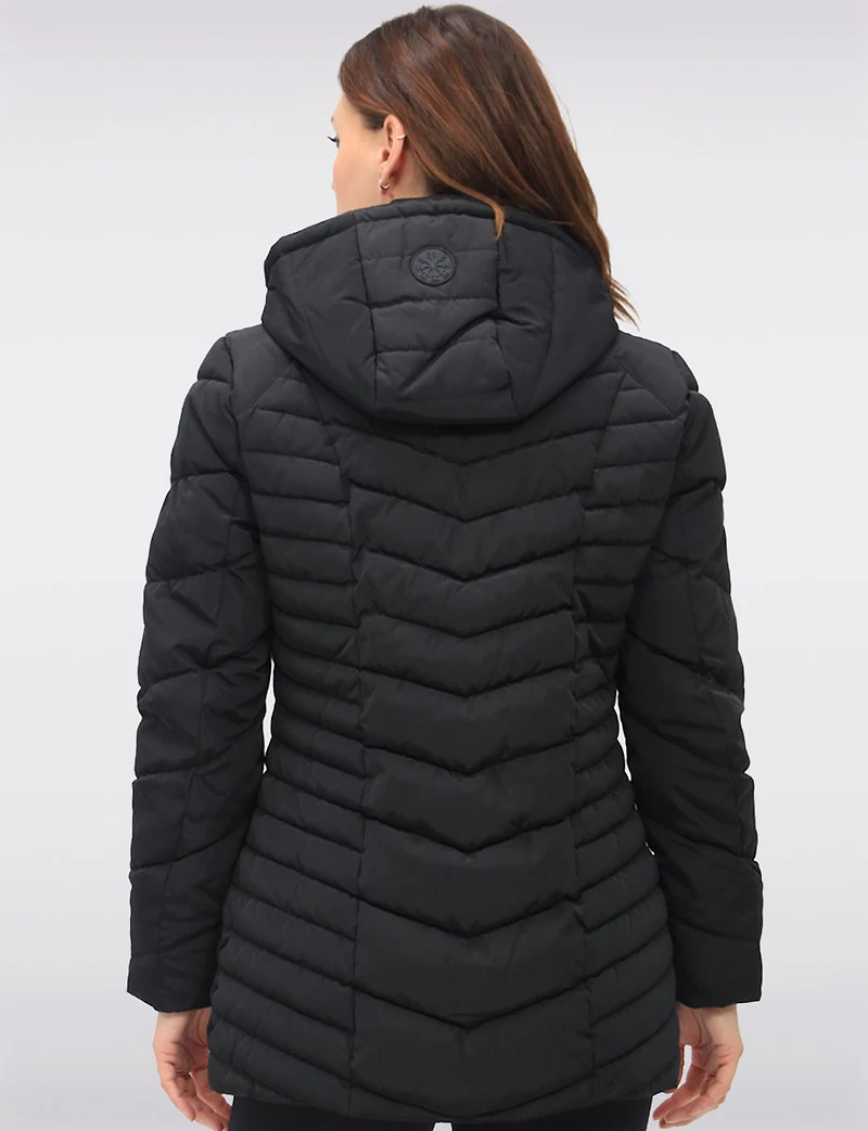 Classic Vegan Polyloft® Puffer Jacket with Detachable Hood by Snoboll