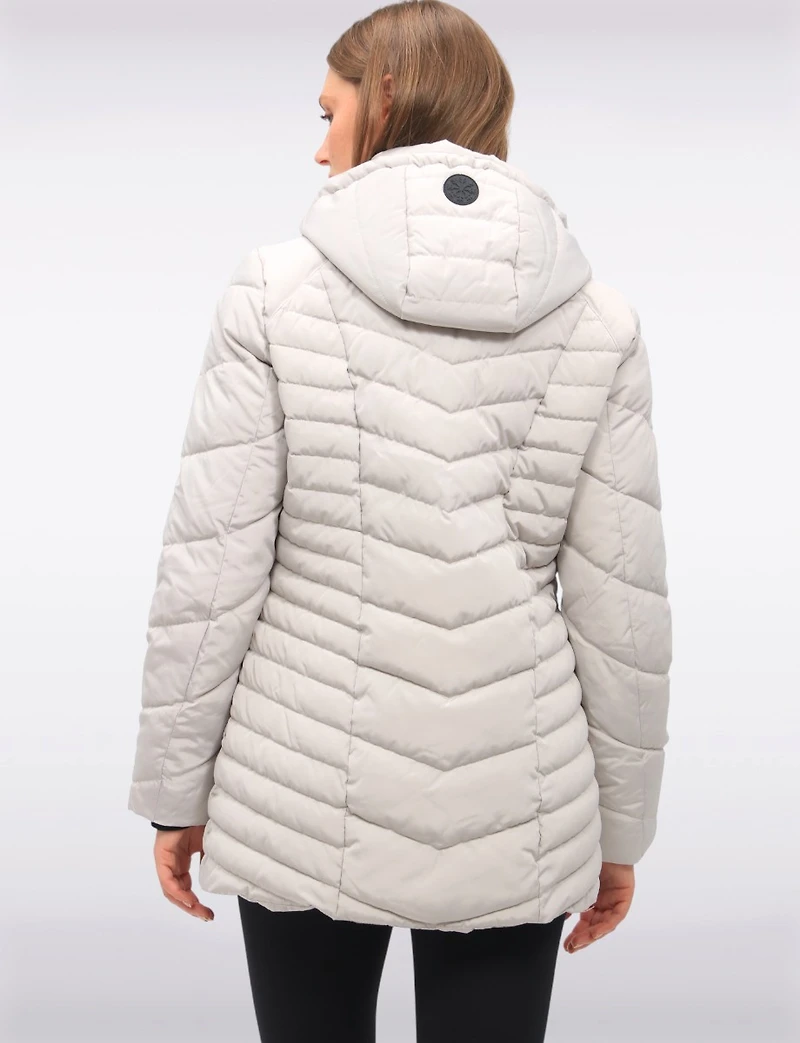 Classic Vegan Polyloft® Puffer Jacket with Detachable Hood by Snoboll