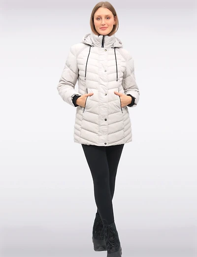 Classic Vegan Polyloft® Puffer Jacket with Detachable Hood by Snoboll