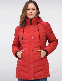 Classic Vegan Polyloft® Puffer Jacket with Detachable Hood by Snoboll