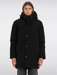 Vegan Eco-Down Insulated Parka with Detachable Faux Fur Lined Hood by Point Zero