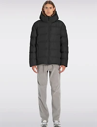 Men’s Lightweight Eco-Down Winter Puffer Jacket with Hood by Point Zero