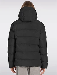 Men’s Lightweight Eco-Down Winter Puffer Jacket with Hood by Point Zero