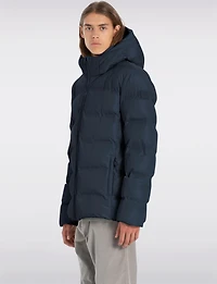 Men’s Lightweight Eco-Down Winter Puffer Jacket with Hood by Point Zero