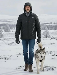 Men's Lightweight Quilted Jacket With Side Panel Details & Drawstring by Oxygen