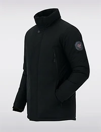 Vegan Synthetic Down Parka with Zip-Off Hood & Quilted Lining by Oxygen