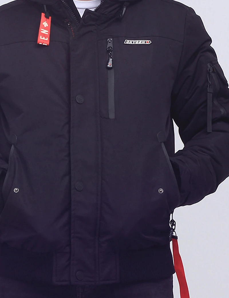 Men’s Winter Eco-Down Bomber Jacket | Extreme Cold Protection by Oxygen