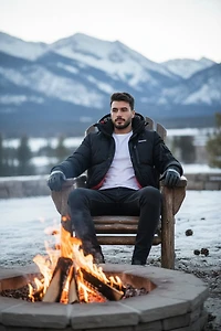 Men’s Winter Eco-Down Bomber Jacket  | Extreme Cold Protection by Oxygen