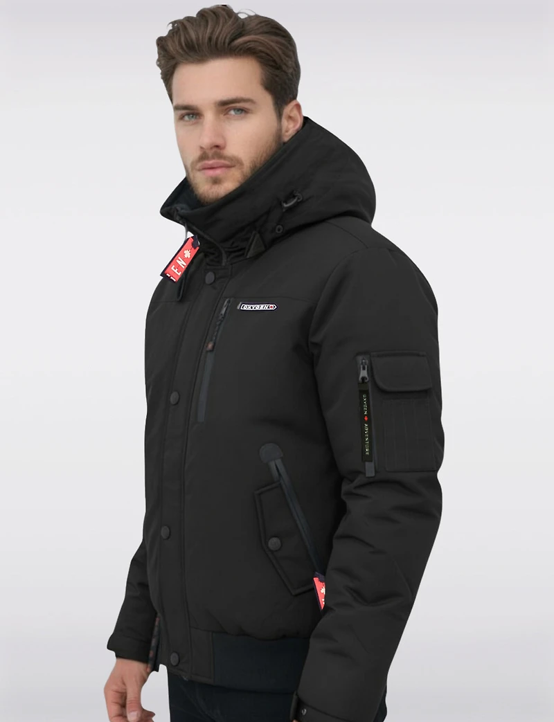 Men’s Winter Eco-Down Bomber Jacket | Extreme Cold Protection by Oxygen