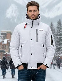Men’s Winter Eco-Down Bomber Jacket  | Extreme Cold Protection by Oxygen