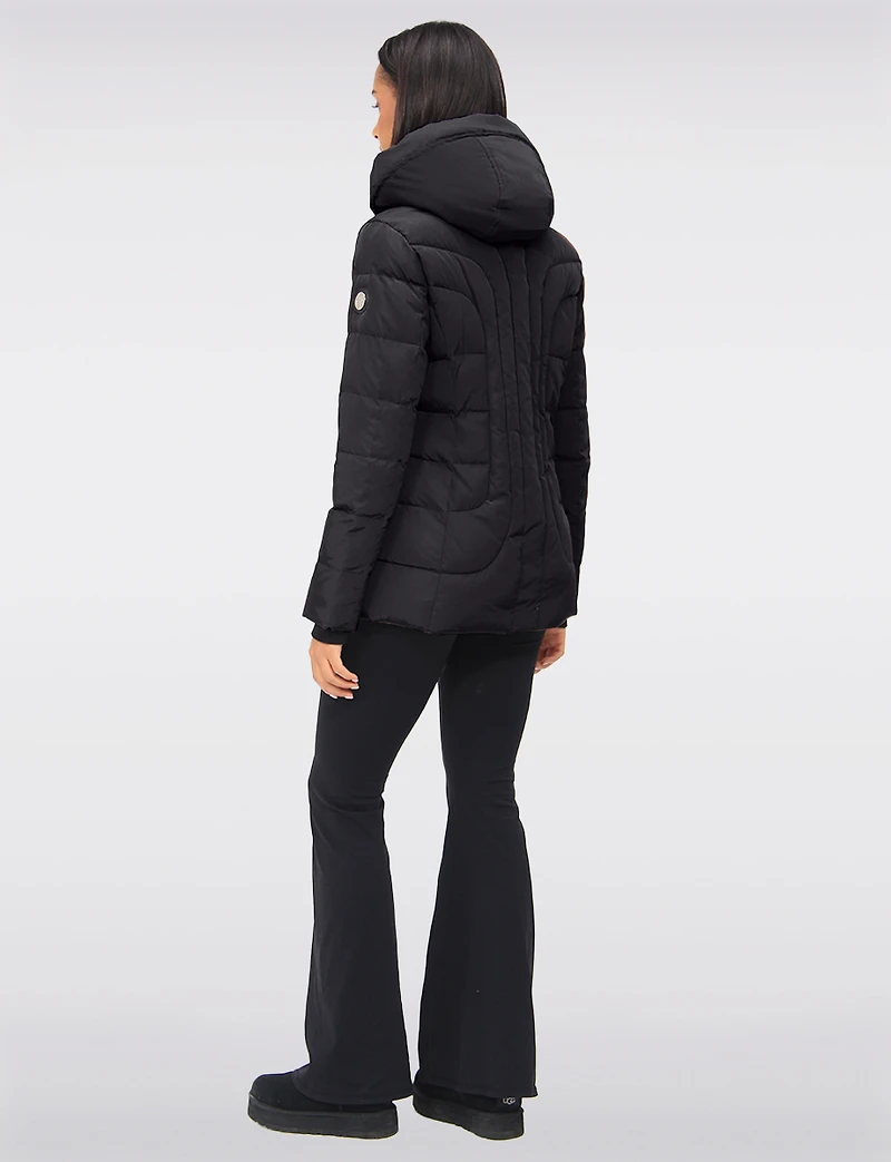 Lenni Polyloft® Puffer Coat Vegan Fur-Lined Detachable Hood & Collar by Saki