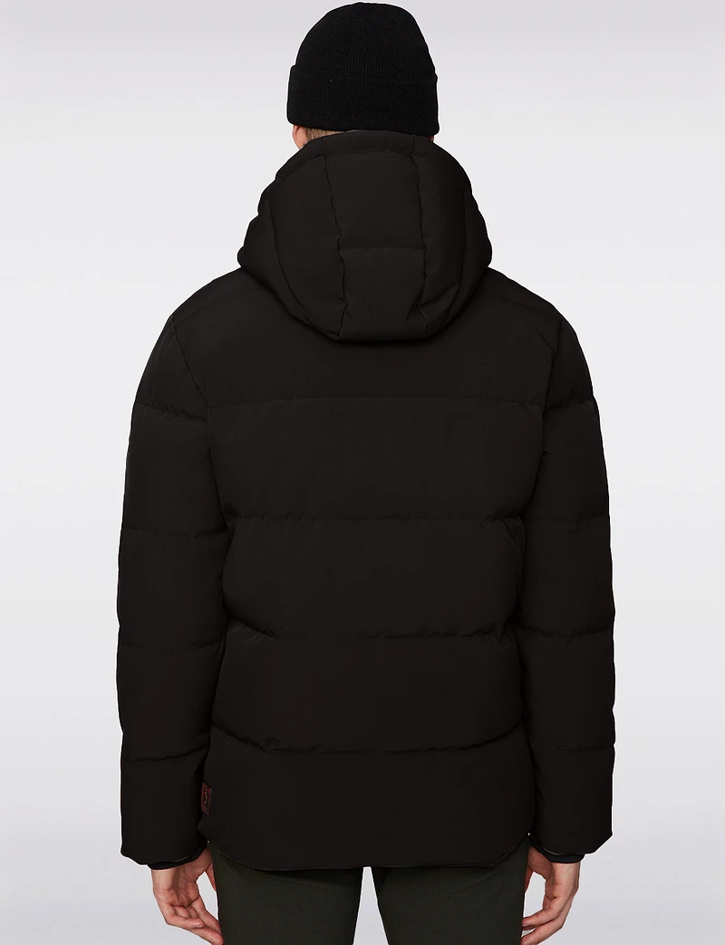Men's Lightweight Hooded Puffer Jacket - Windproof Design by Projek Raw