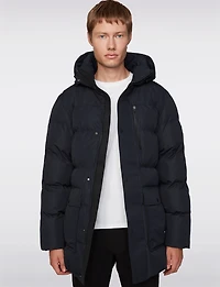Men’s Recycled Windproof Eco-Down Puffer Parka with Detachable Hood byProjek Raw