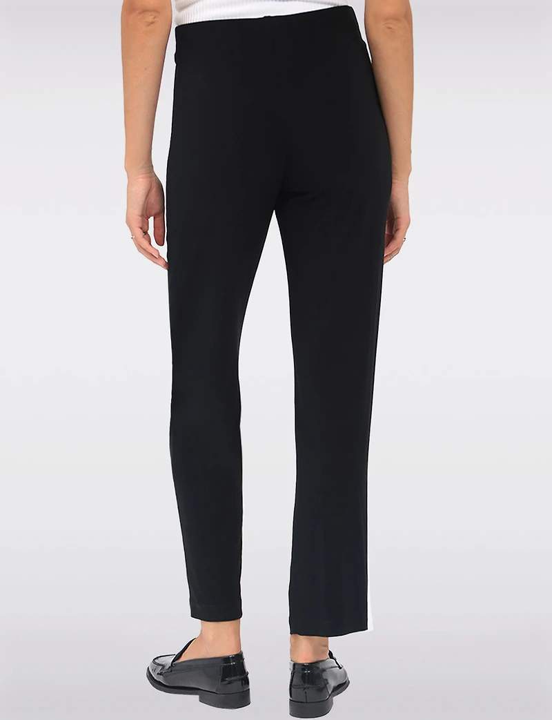 Stretch High-Rise Straight Cut Pull-On Pants by Perle